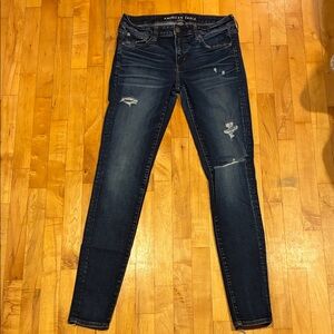 American Eagle Outfitters Women's Dark Blue Jeggings